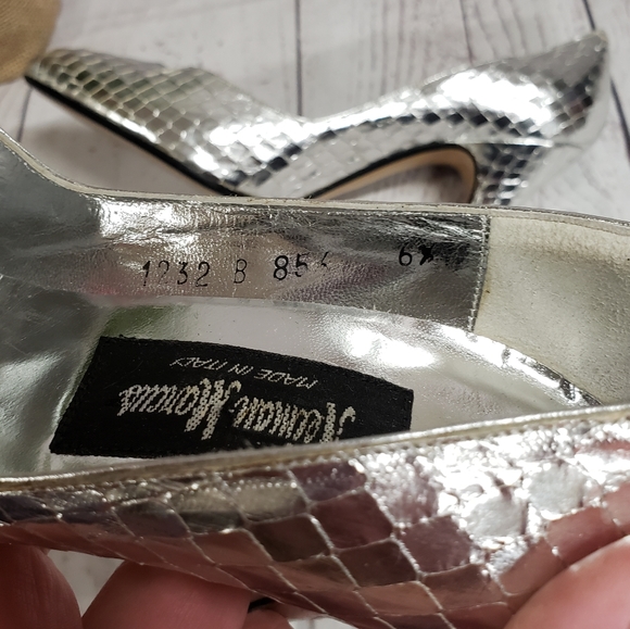 Neiman Marcus Silver Heels - Picture 5 of 8